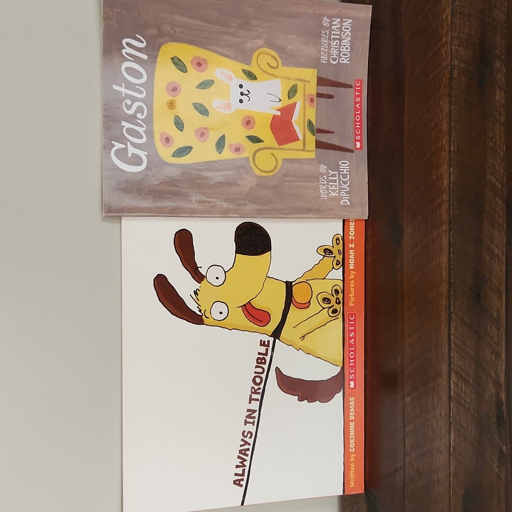 Two Scholastic books.